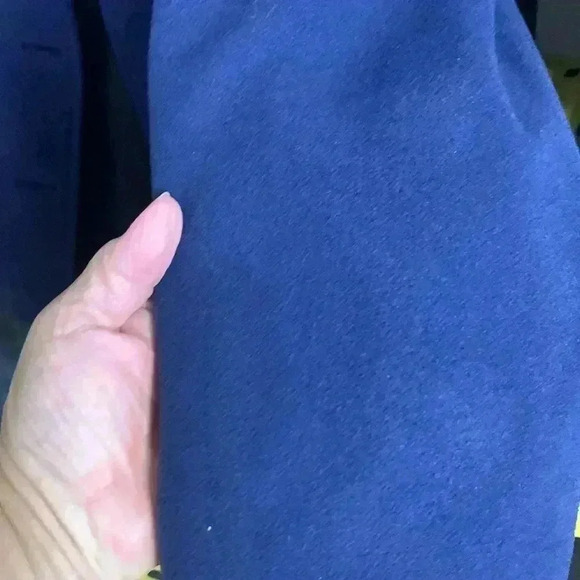 Mallia 90% wool 10% cashmere double breasted pea coat, cobalt blue, size 14 - Picture 6 of 6